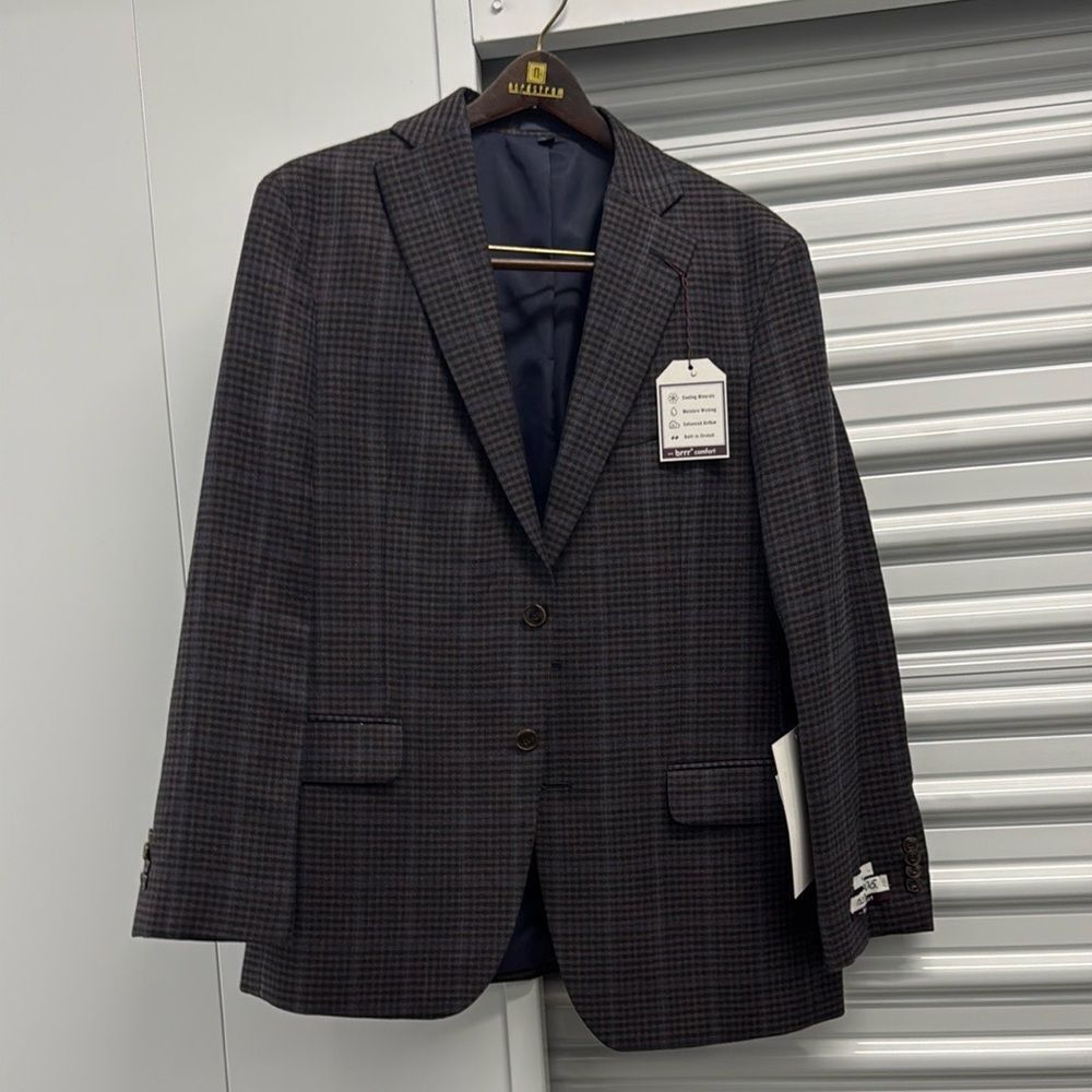 Jos A Bank Mens Size 40R Blazer Madras Patchwork Plaid Sport Coat Jacket
